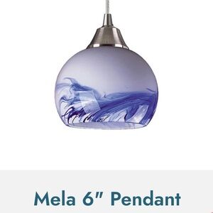 1 small light pendant (2 available)